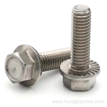 Hexagon Head Flange Bolts With Thicken Tooth Anti-slip